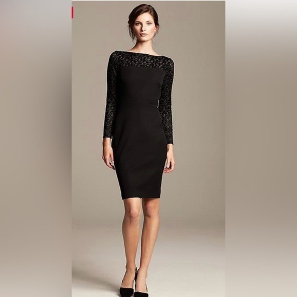 Roland Mouret x Banana Republic Black Sheath Dress Quiet Luxury Timeless Chic  6
